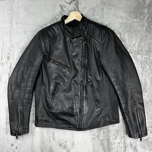 Vintage Harley-Davidson Hein Gericke Jacket Womens 42 Black Leather Motorcycle